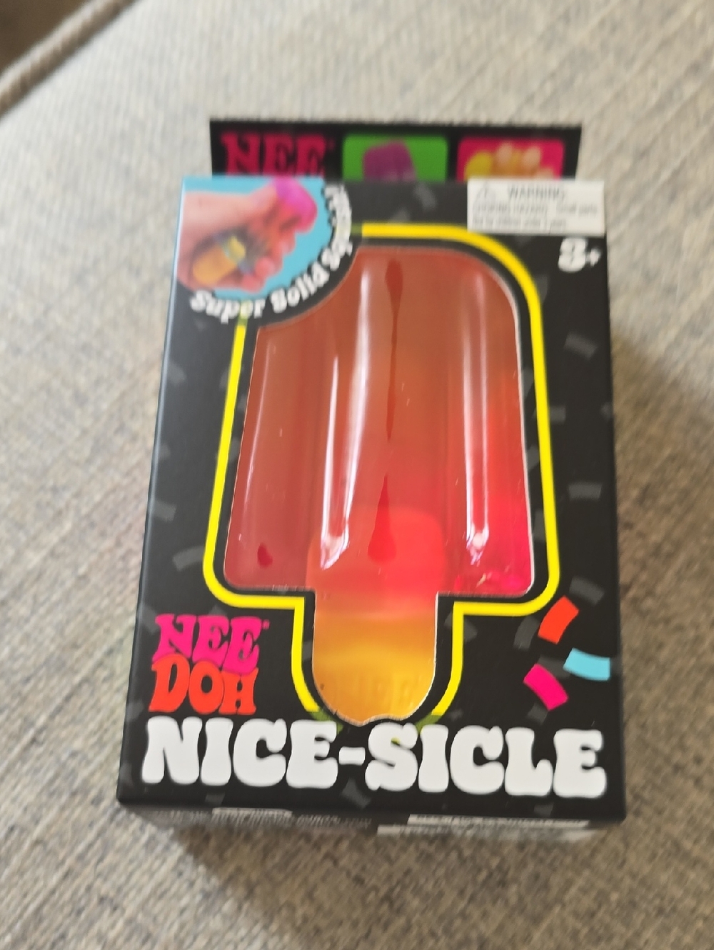 Nice-Sicle Popsicle Stress Toy – Red and Orange